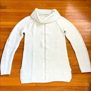 Charming Charlie ivory/cream cowl neck sweater